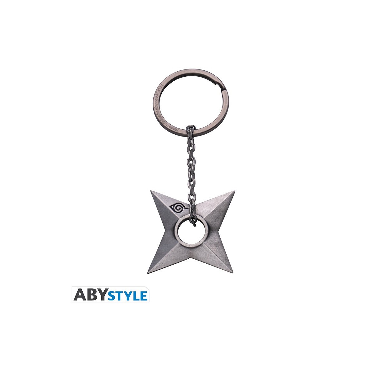 ABYstyle NARUTO SHIPPUDEN - Anello portachiavi 3D "Shuriken Konoha