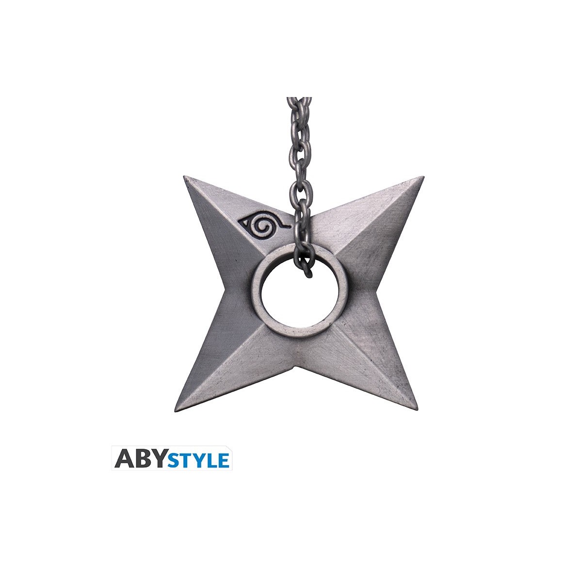ABYstyle NARUTO SHIPPUDEN - Anello portachiavi 3D "Shuriken Konoha