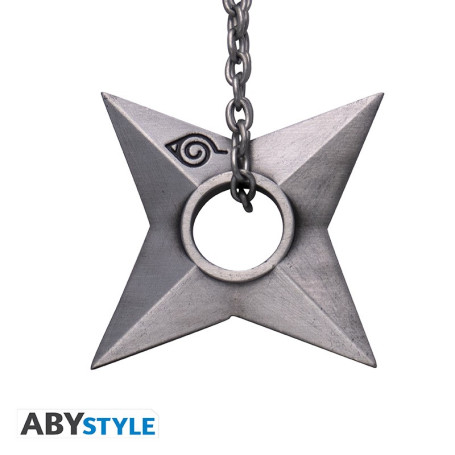 ABYstyle NARUTO SHIPPUDEN - Anello portachiavi 3D "Shuriken Konoha