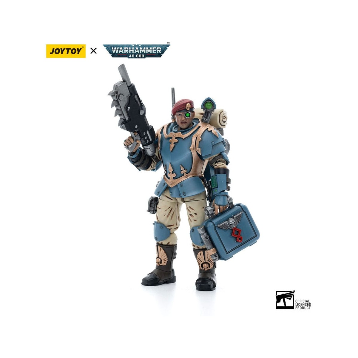 JoyToy Space Marines - Astra Militarum Tempestus - Squadra Scions 55Th Kappic Eagles Medic 1/18 - Warhammer 40K