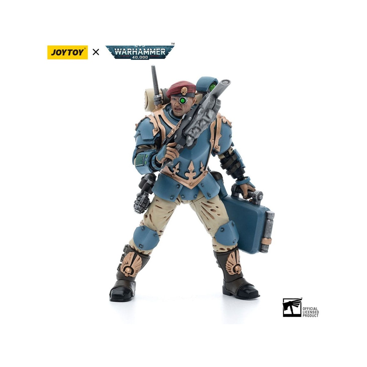 JoyToy Space Marines - Astra Militarum Tempestus - Squadra Scions 55Th Kappic Eagles Medic 1/18 - Warhammer 40K