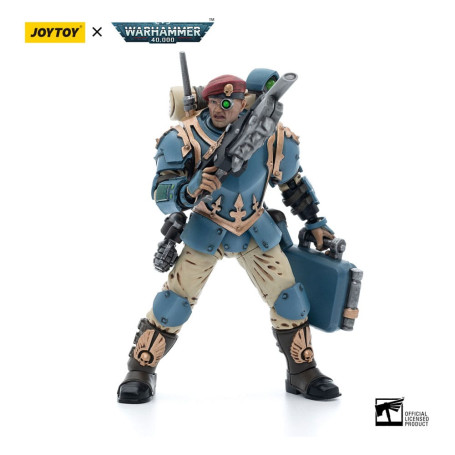 JoyToy Space Marines - Astra Militarum Tempestus - Squadra Scions 55Th Kappic Eagles Medic 1/18 - Warhammer 40K