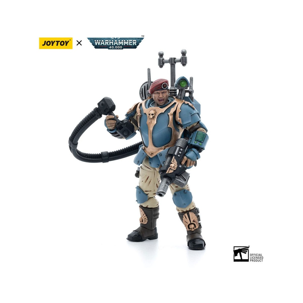JoyToy Space Marine - Astra Militarum Tempestus - Squadra Scions 55Th Kappic Eagles Vox Operator 1/18 - Warhammer 40K