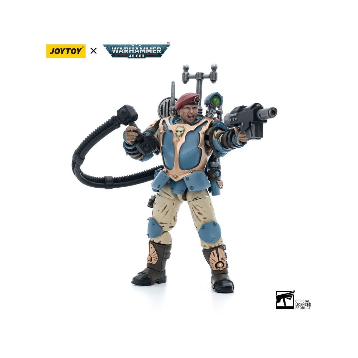 JoyToy Space Marine - Astra Militarum Tempestus - Squadra Scions 55Th Kappic Eagles Vox Operator 1/18 - Warhammer 40K
