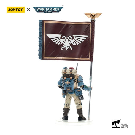 JoyToy Space Marine - Astra Militarum Tempestus - Squadra Scions 55Th Kappic Eagles Banner Bearer 1/18 - Warhammer 40K