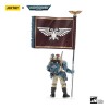 JoyToy Space Marine - Astra Militarum Tempestus - Squadra Scions 55Th Kappic Eagles Banner Bearer 1/18 - Warhammer 40K