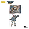 JoyToy Space Marine - Astra Militarum Tempestus - Squadra Scions 55Th Kappic Eagles Banner Bearer 1/18 - Warhammer 40K