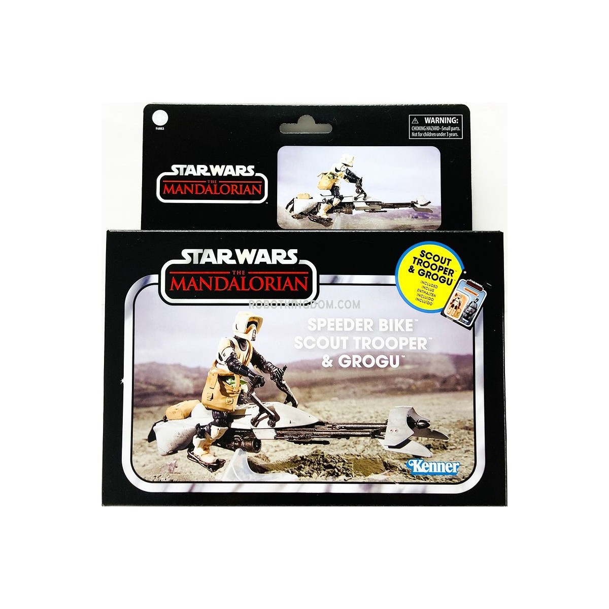 Hasbro - Star Wars The Vintage Collection - Speeder Bike, Scout Trooper e Grogu - Il Mandaloriano