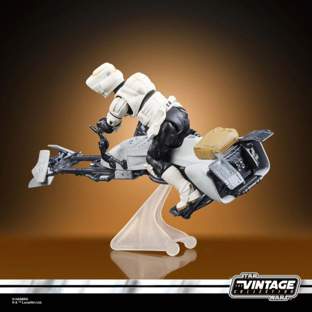 Hasbro - Star Wars The Vintage Collection - Speeder Bike, Scout Trooper e Grogu - Il Mandaloriano