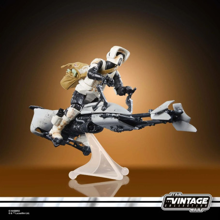 Hasbro - Star Wars The Vintage Collection - Speeder Bike, Scout Trooper e Grogu - Il Mandaloriano