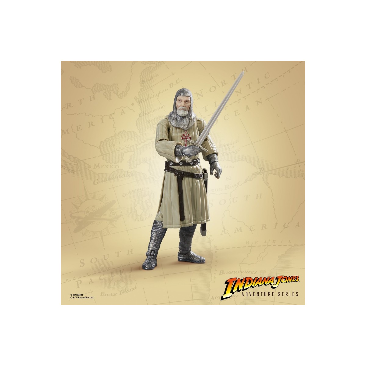 Hasbro - Cavaliere del Graal - Serie Indiana Jones Adventure: Indiana Jones e l'ultima crociata 1/12