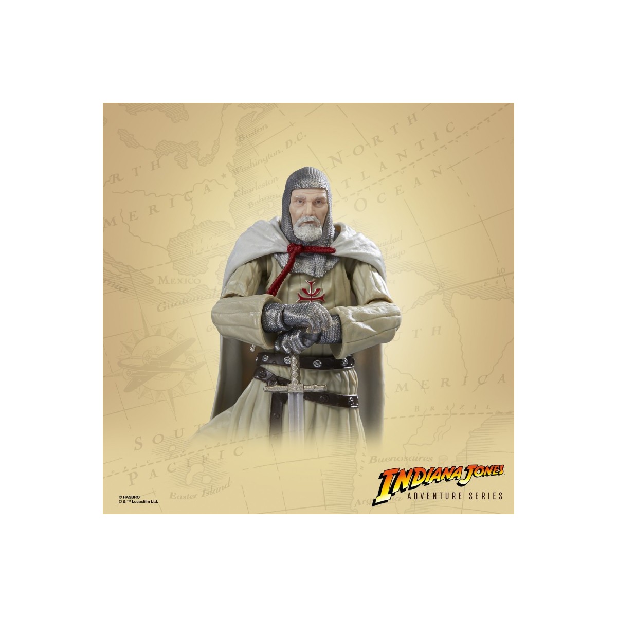 Hasbro - Cavaliere del Graal - Serie Indiana Jones Adventure: Indiana Jones e l'ultima crociata 1/12