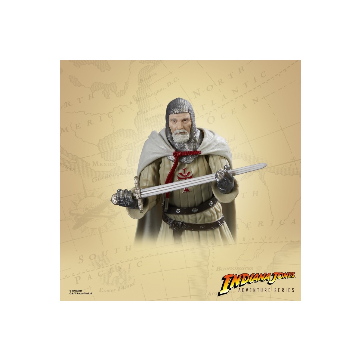 Hasbro - Cavaliere del Graal - Serie Indiana Jones Adventure: Indiana Jones e l'ultima crociata 1/12