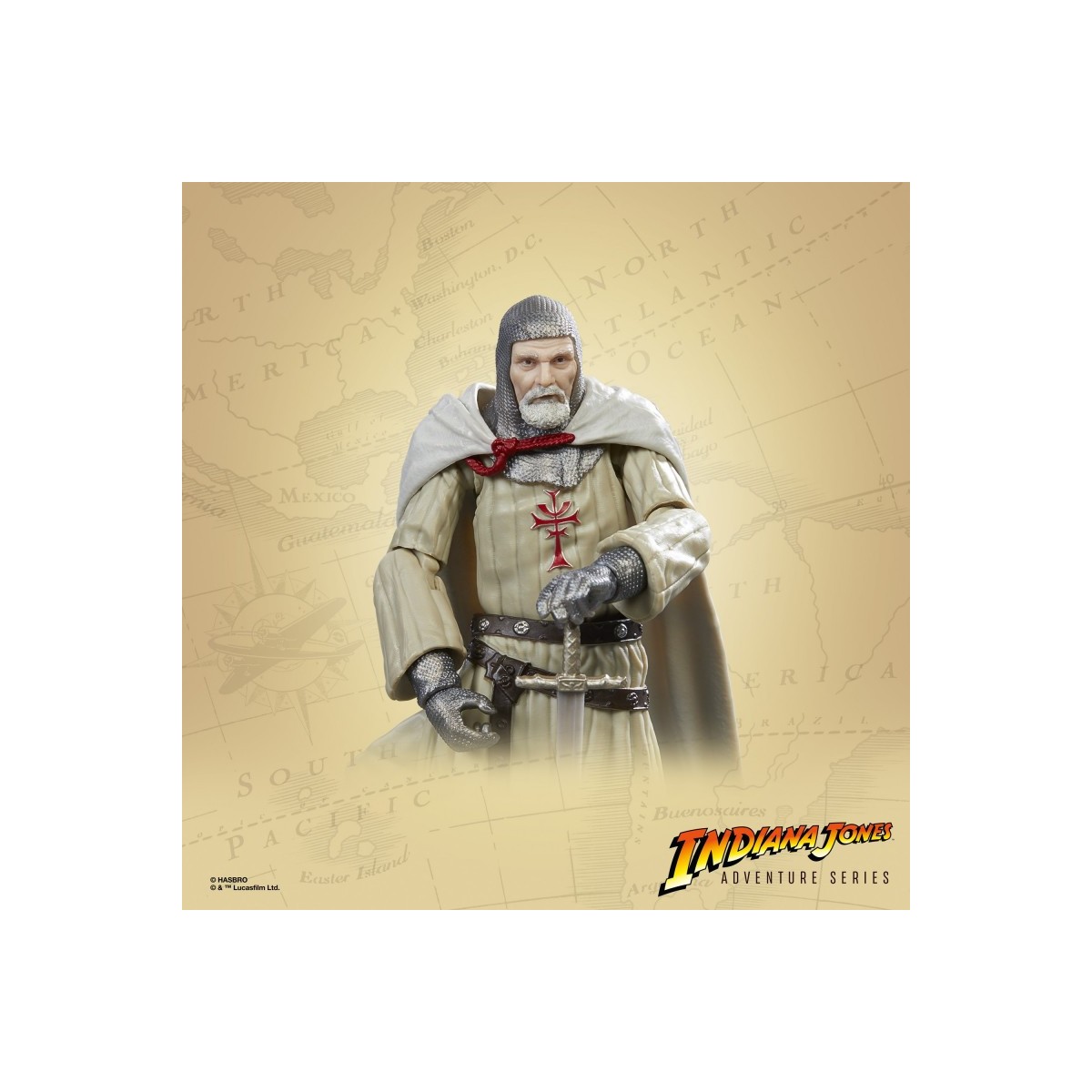 Hasbro - Cavaliere del Graal - Serie Indiana Jones Adventure: Indiana Jones e l'ultima crociata 1/12