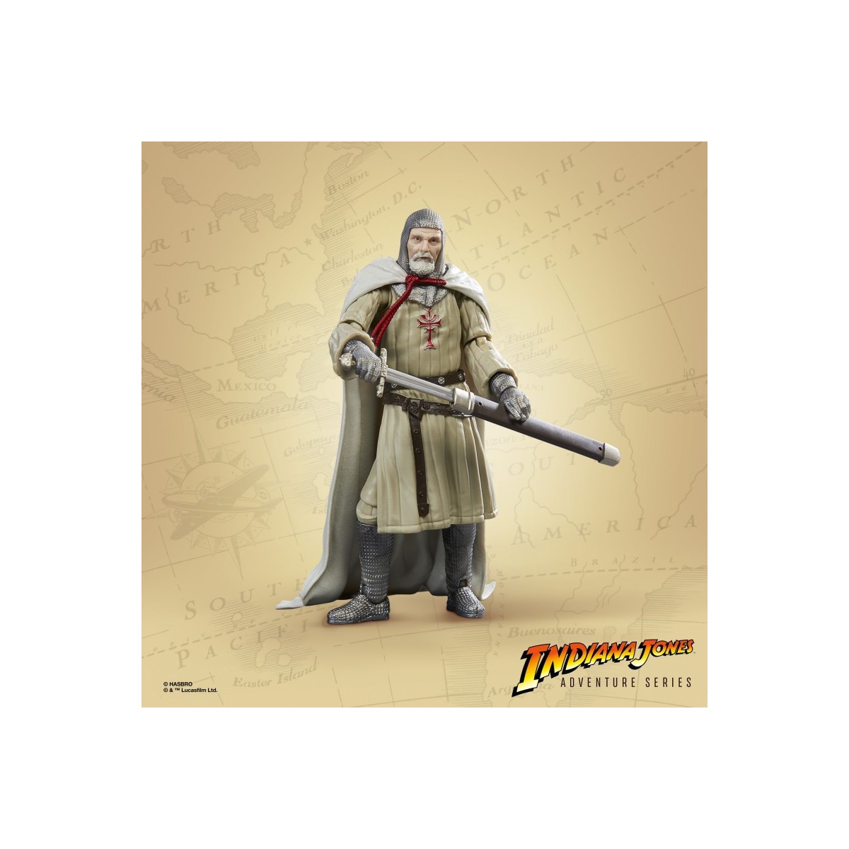 Hasbro - Cavaliere del Graal - Serie Indiana Jones Adventure: Indiana Jones e l'ultima crociata 1/12