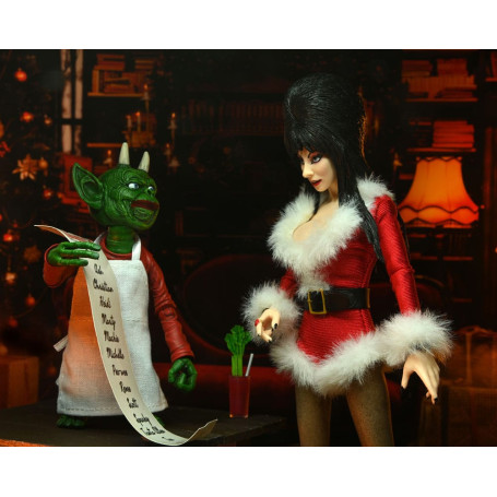 Neca - Elvira Padrona delle Tenebre - Panno retrò natalizio Elvira molto spaventoso