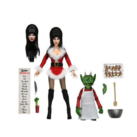 Neca - Elvira Padrona delle Tenebre - Panno retrò natalizio Elvira molto spaventoso