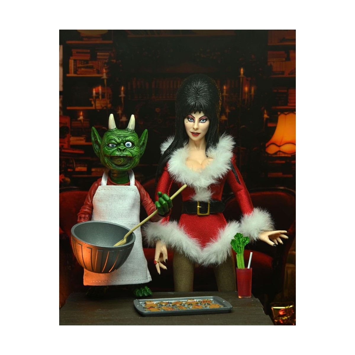 Neca - Elvira Padrona delle Tenebre - Panno retrò natalizio Elvira molto spaventoso