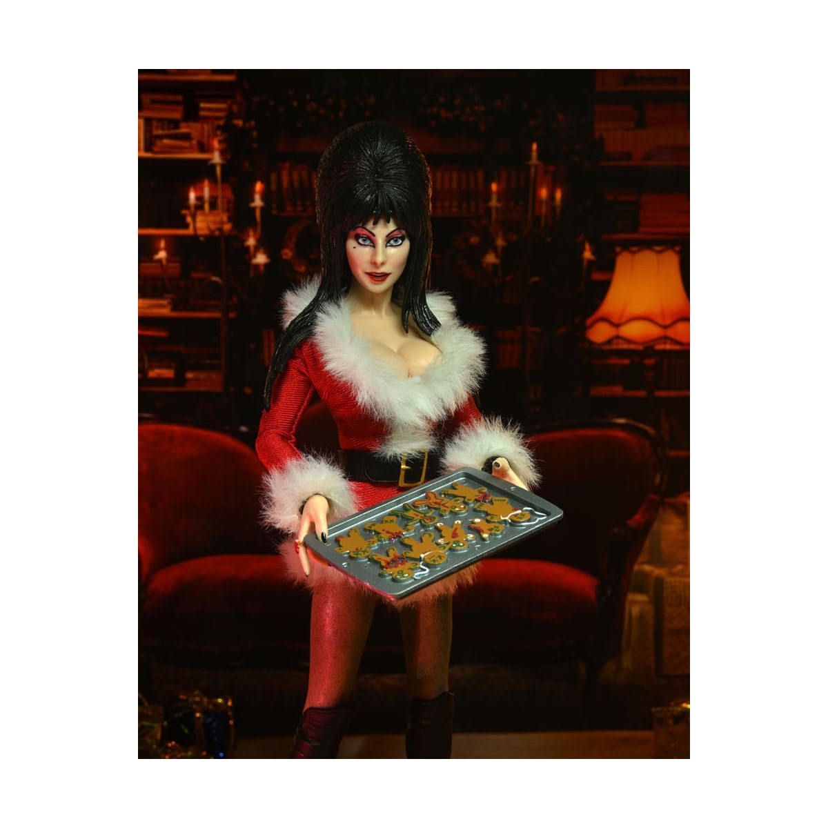 Neca - Elvira Padrona delle Tenebre - Panno retrò natalizio Elvira molto spaventoso