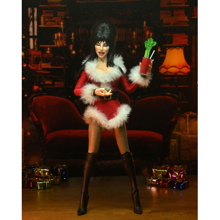 Neca - Elvira Padrona delle Tenebre - Panno retrò natalizio Elvira molto spaventoso