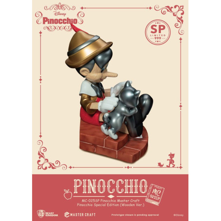 Beast Kingdom Disney - Master Craft Pinocchio in legno Ver. Edizione speciale