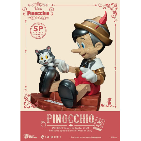Beast Kingdom Disney - Master Craft Pinocchio in legno Ver. Edizione speciale