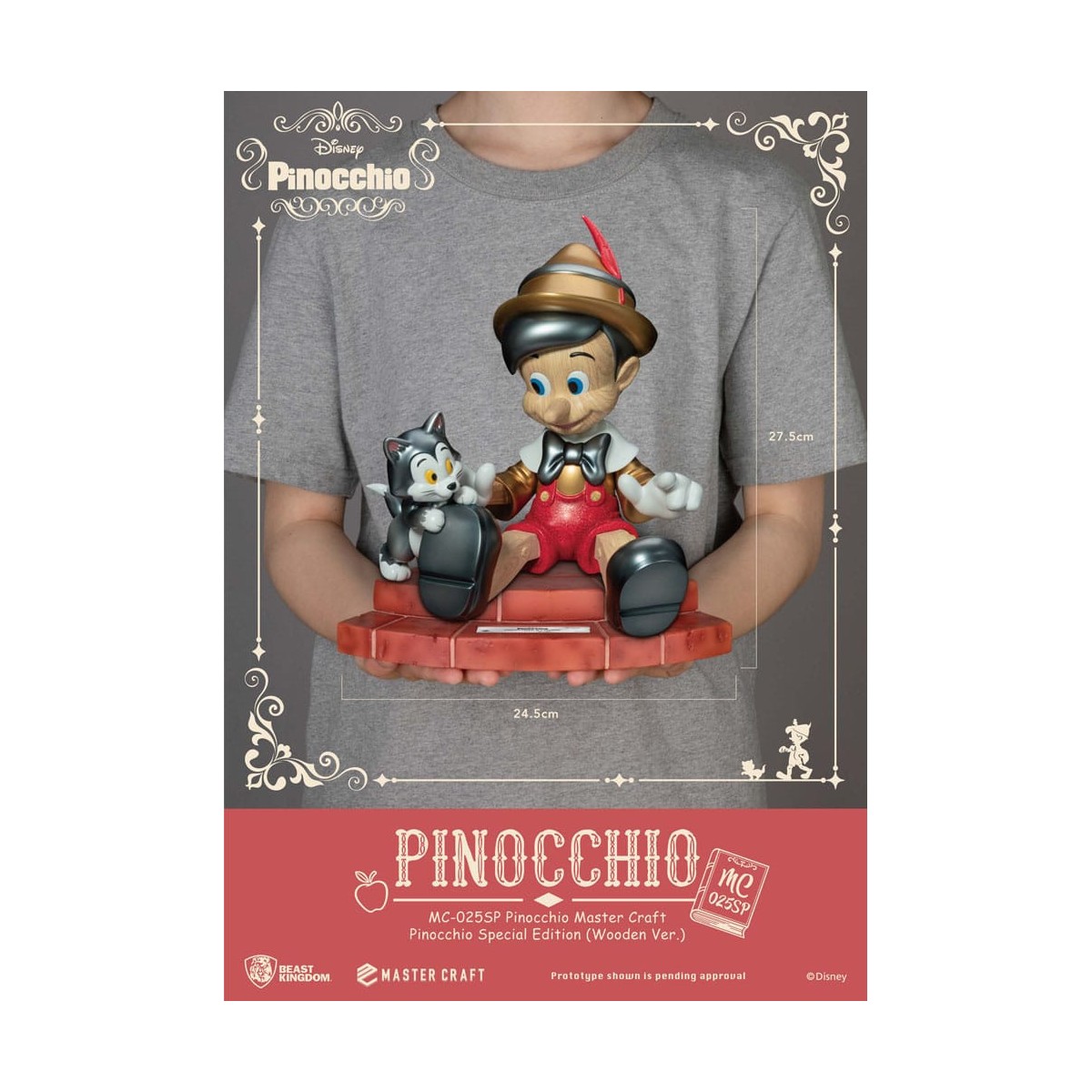 Beast Kingdom Disney - Master Craft Pinocchio in legno Ver. Edizione speciale