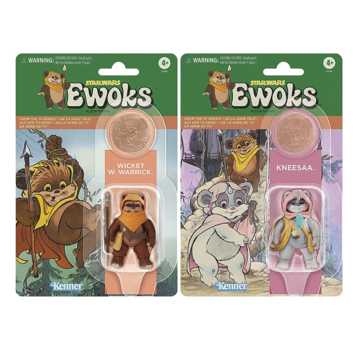 Hasbro - Star Wars Collezione Vintage - Wicket W. Warrick e Kneesaa 2 Pack - Ewoks