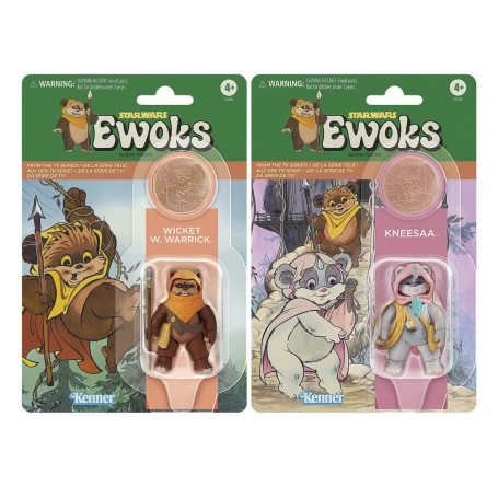 Hasbro - Star Wars Collezione Vintage - Wicket W. Warrick e Kneesaa 2 Pack - Ewoks