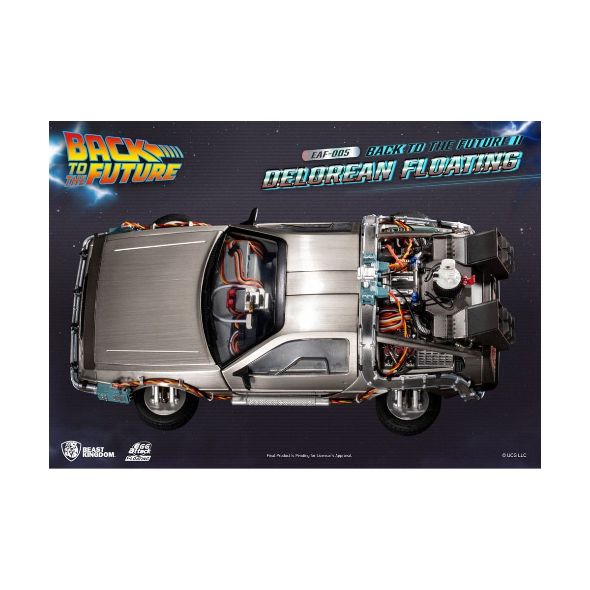Regno delle bestie - Attacco di uova galleggianti Ritorno al futuro II DeLorean versione standard