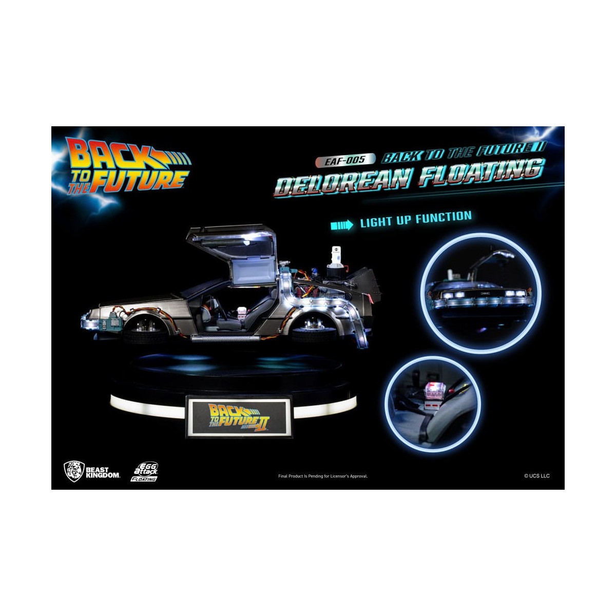 Regno delle bestie - Attacco di uova galleggianti Ritorno al futuro II DeLorean versione standard