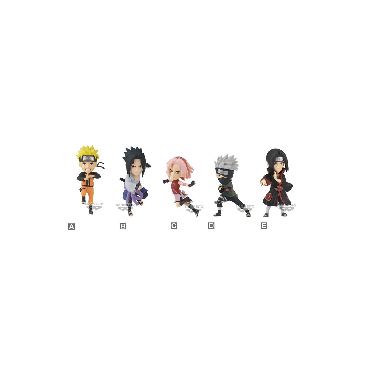 Banpresto Naruto - WCF NARUTO SHIPPUDEN - Set di 5 figure