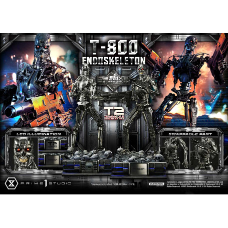 Prime 1 - Terminator 2 Il Giorno del Giudizio - Statua T800 Endoskeleton Versione Deluxe 1/3