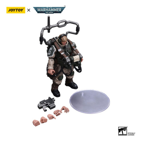 JoyToy Space Marine - Astra Militarum - Astra Militarum Cadian Command Squad Veteran with Master Vox 1/18 - Warhammer 40K