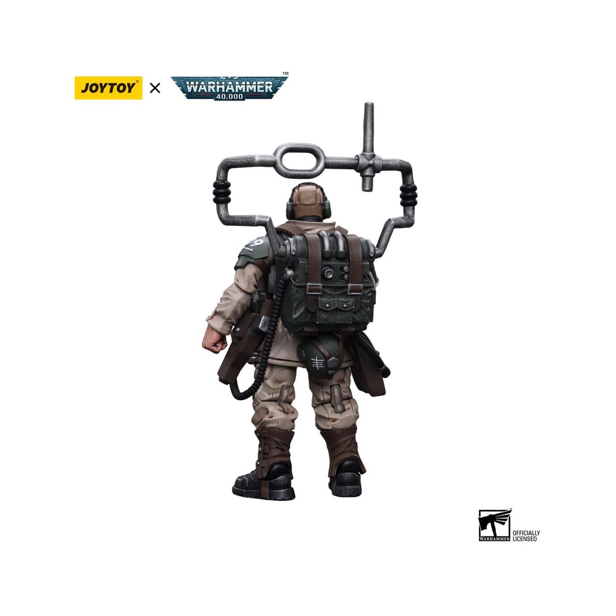 JoyToy Space Marine - Astra Militarum - Astra Militarum Cadian Command Squad Veteran with Master Vox 1/18 - Warhammer 40K