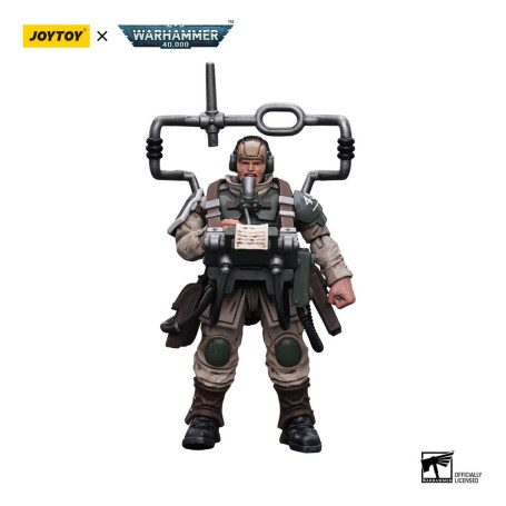JoyToy Space Marine - Astra Militarum - Astra Militarum Cadian Command Squad Veteran with Master Vox 1/18 - Warhammer 40K