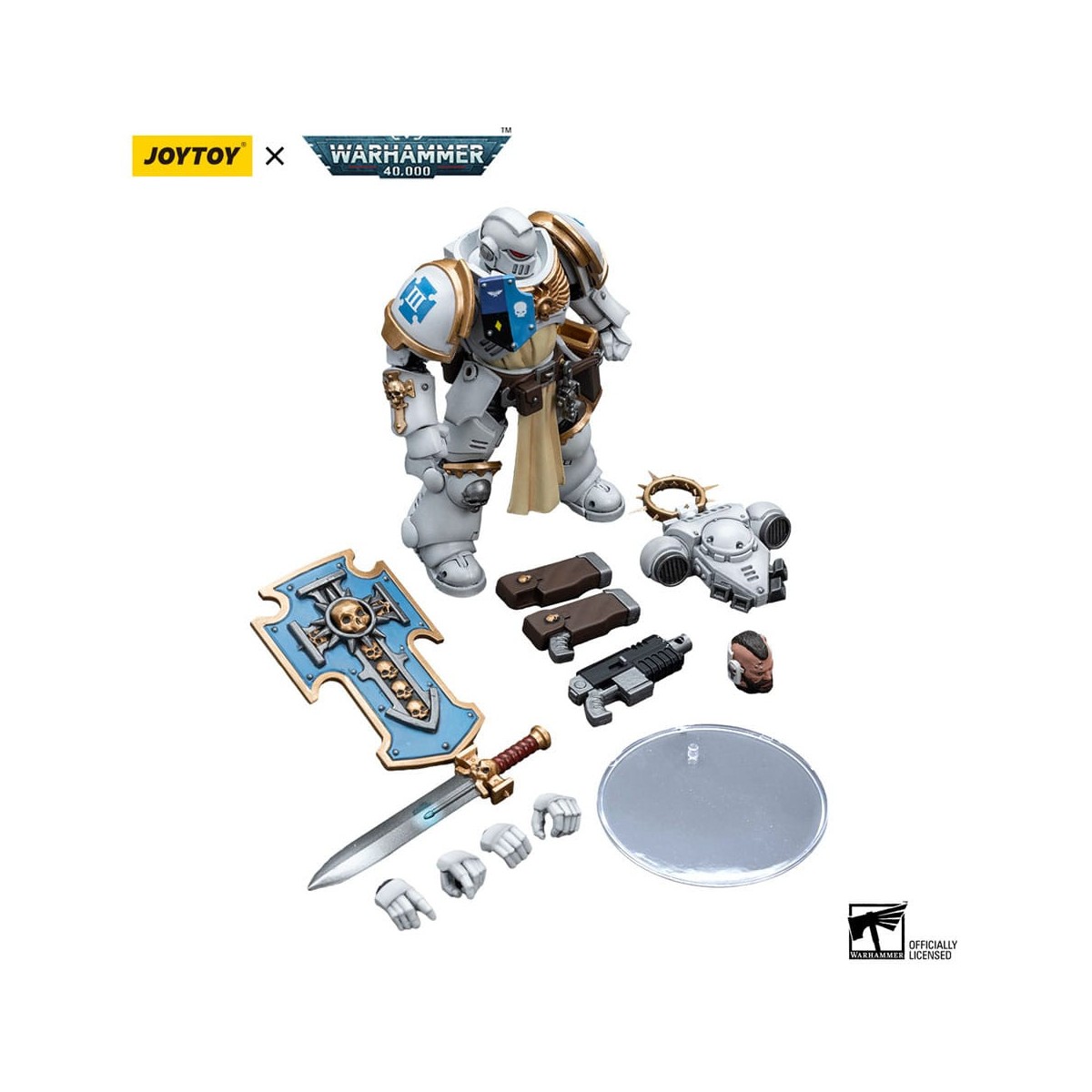 JoyToy Space Marine - Consoli Bianchi - Veterano Bladeguard 1/18 - Warhammer 40K