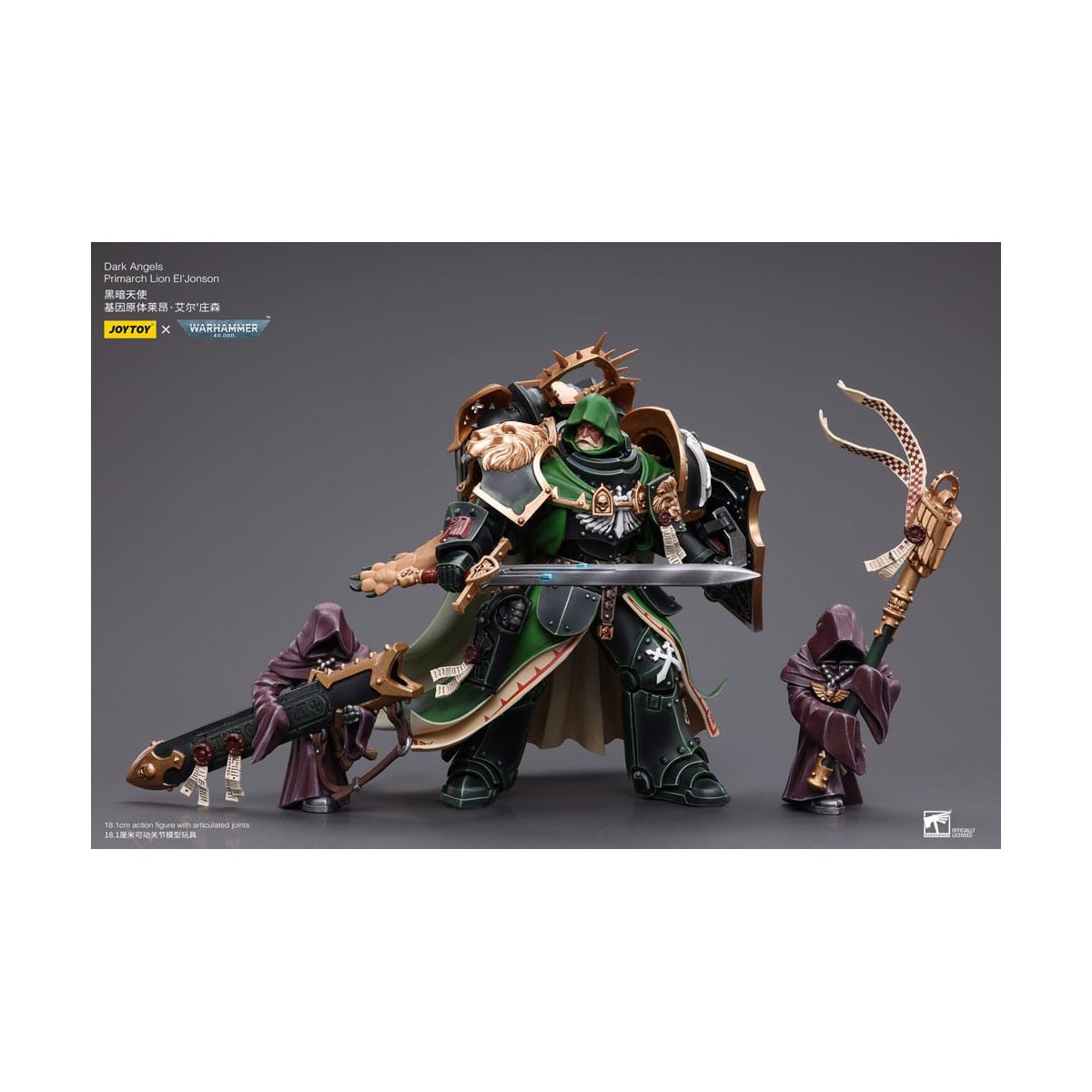 JoyToy Space Marine - Angeli Oscuri - Primarca Lion El' Jonson 1/18 - Warhammer 40K