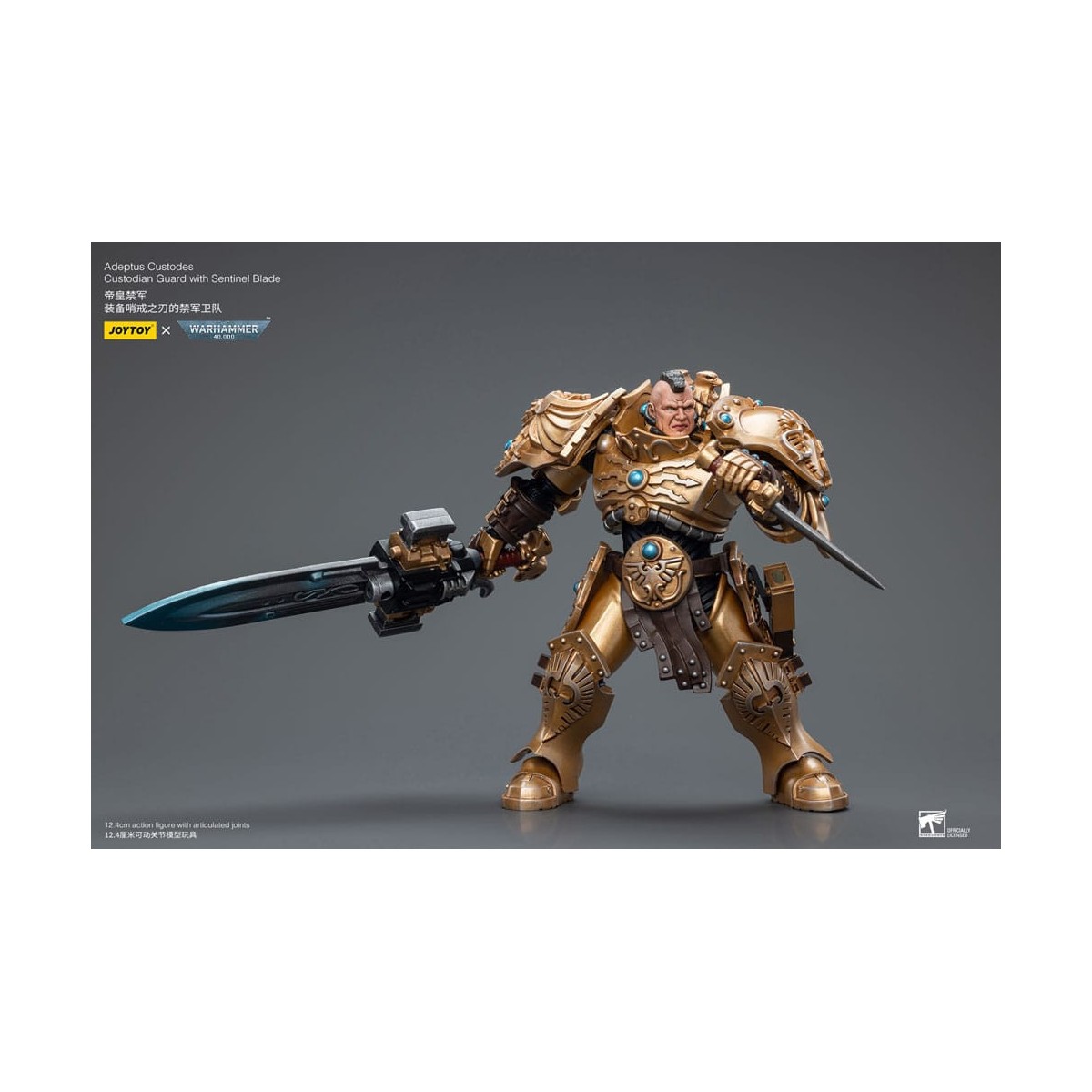 JoyToy Space Marine - Guardia custode Adeptus Custodes con lama della sentinella 1/18