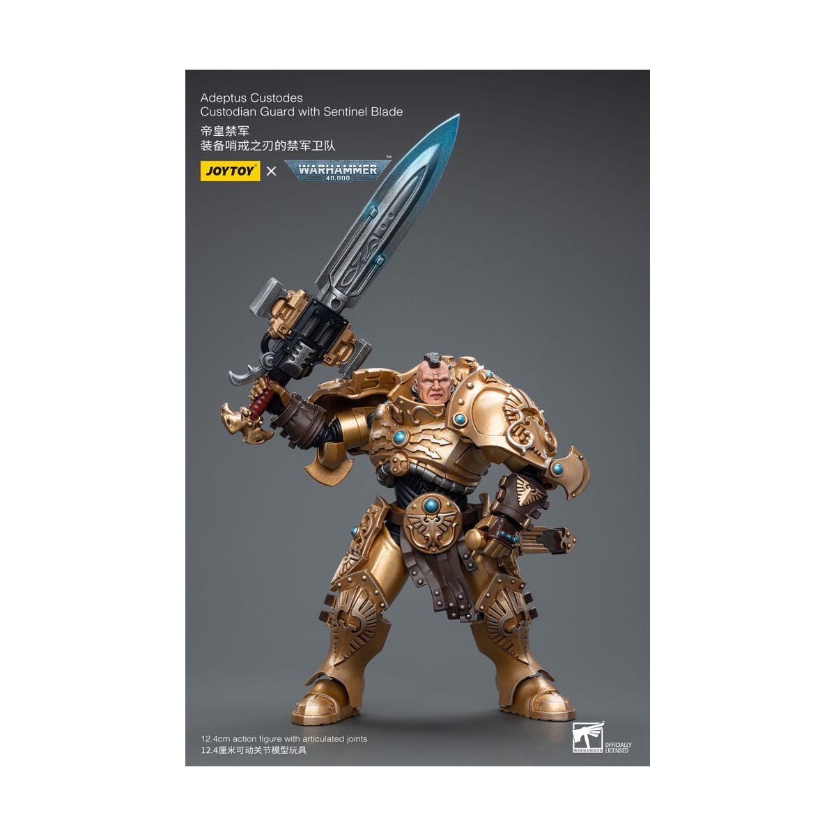 JoyToy Space Marine - Guardia custode Adeptus Custodes con lama della sentinella 1/18