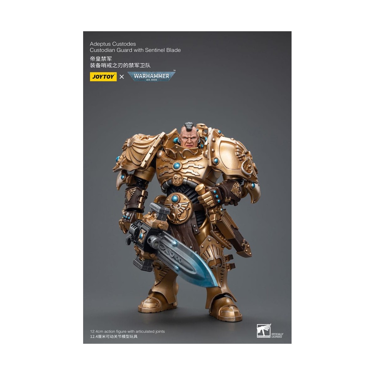 JoyToy Space Marine - Guardia custode Adeptus Custodes con lama della sentinella 1/18