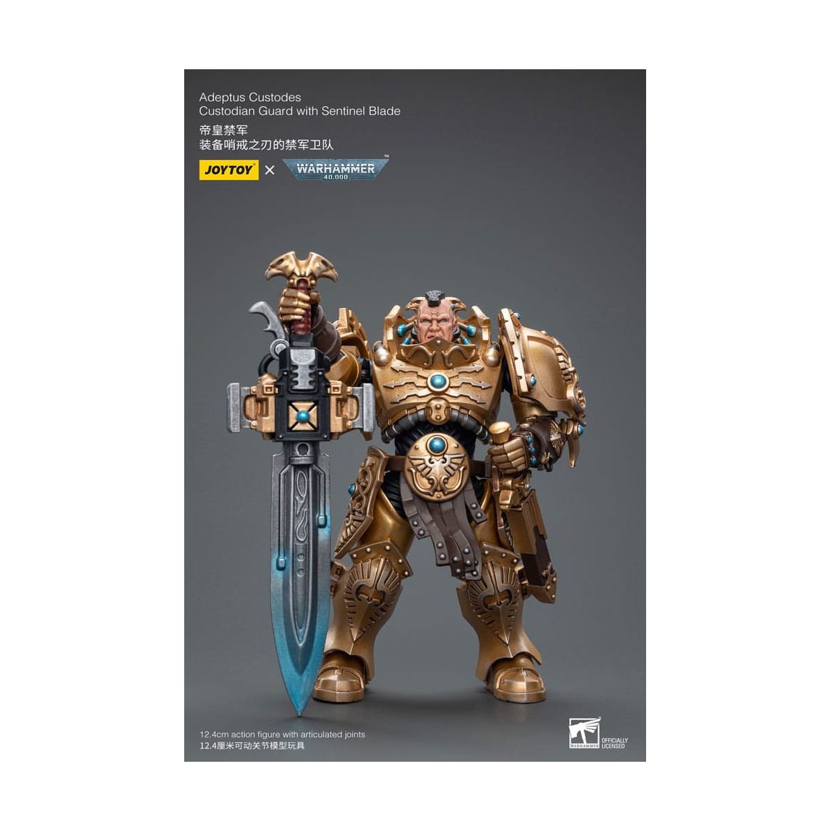 JoyToy Space Marine - Guardia custode Adeptus Custodes con lama della sentinella 1/18