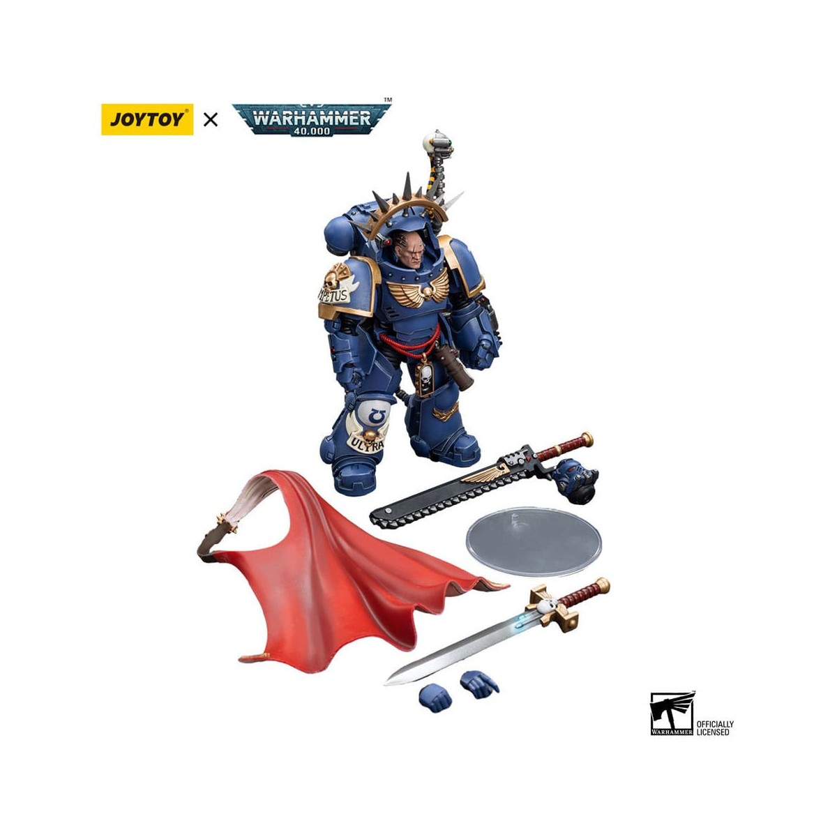 JoyToy Space Marine - Ultramarines - Capitano Ultramarines in armatura Gravis 1/18 - Warhammer 40K