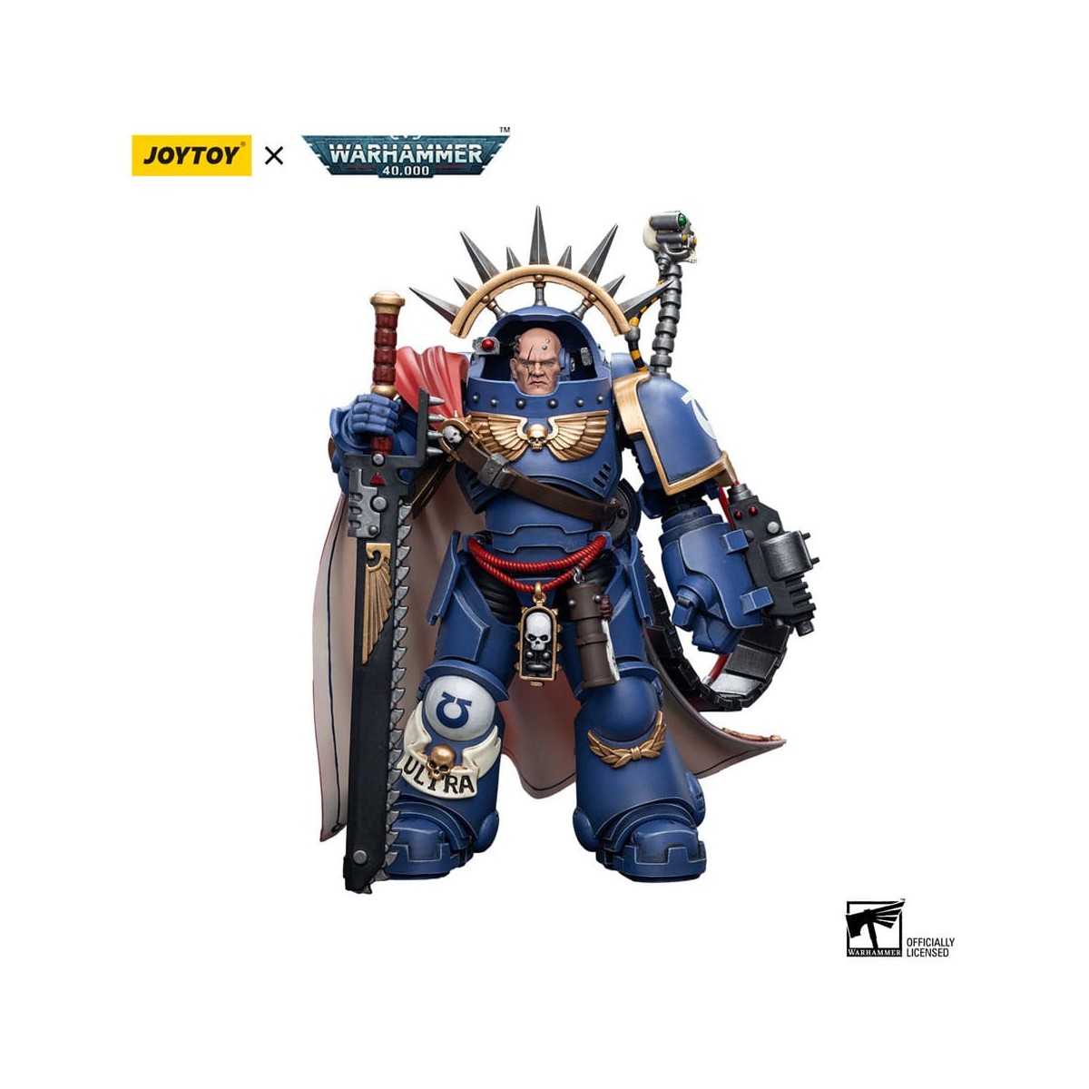 JoyToy Space Marine - Ultramarines - Capitano Ultramarines in armatura Gravis 1/18 - Warhammer 40K