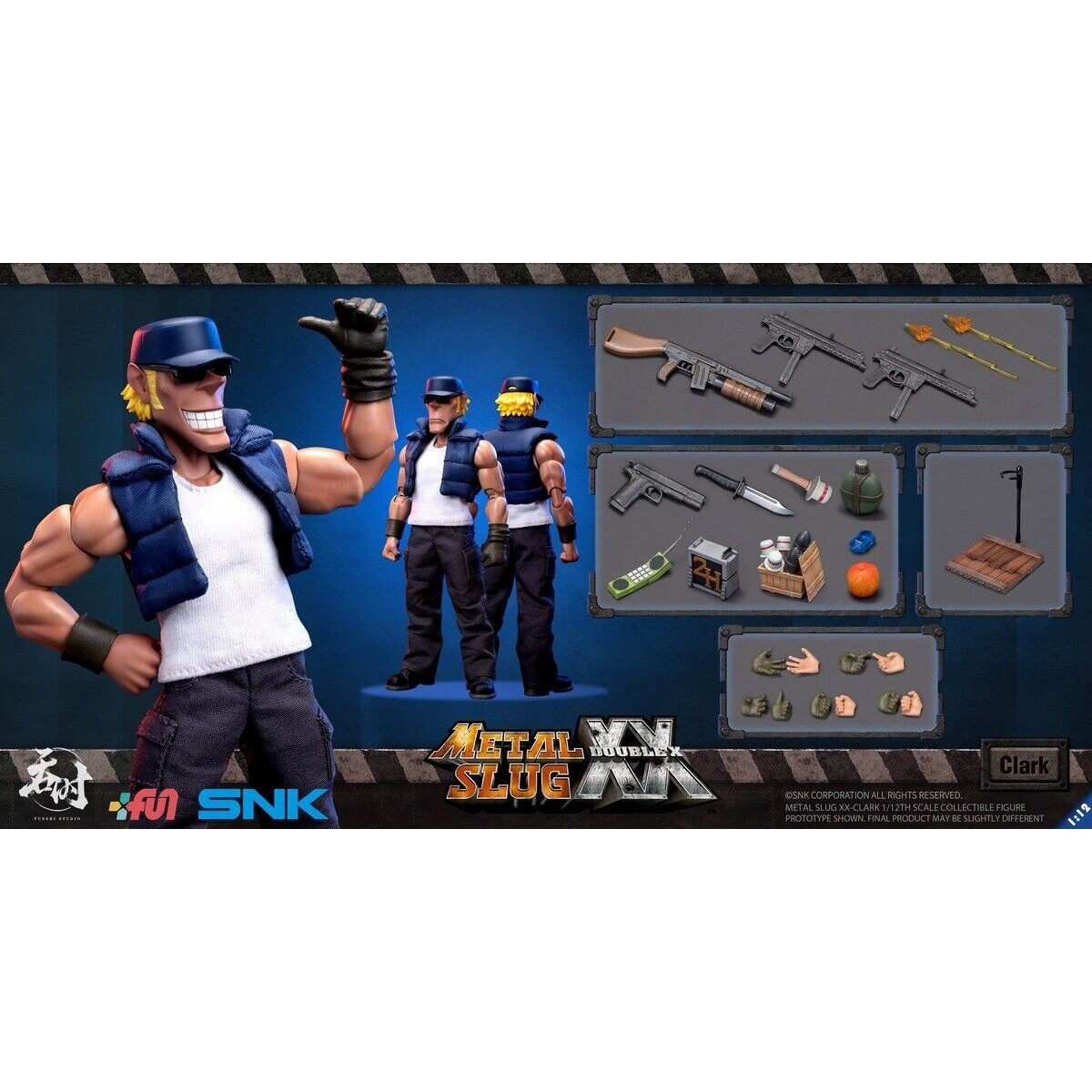 Tunshi Studio - Metal Slug XX - Clark Still 1/12 - Guerrieri Ikari