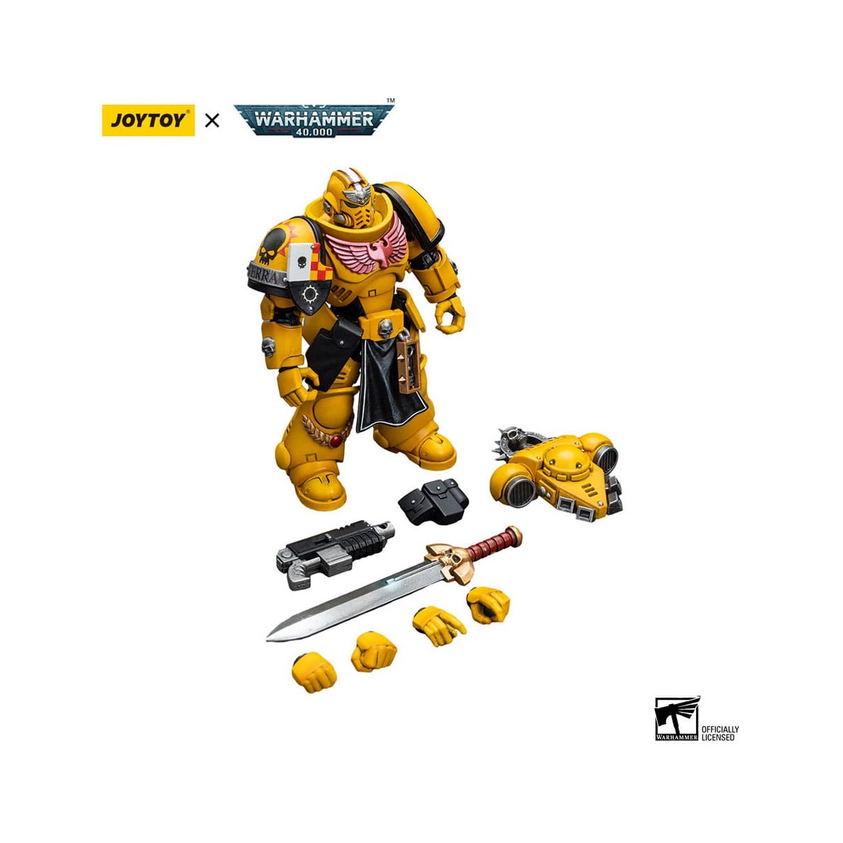 JoyToy Space marines - Pugni imperiali - Tenente con spada di potere 1/18 - Warhammer 40K
