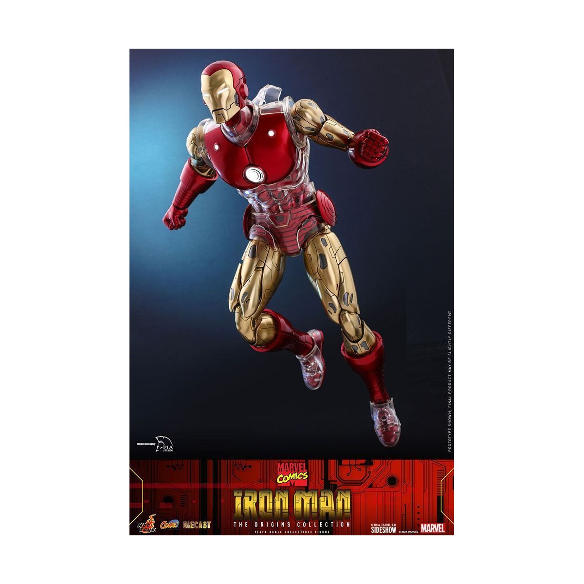 Hot toys - Iron Man - Fumetto Marvel Collezione Origini 1/6