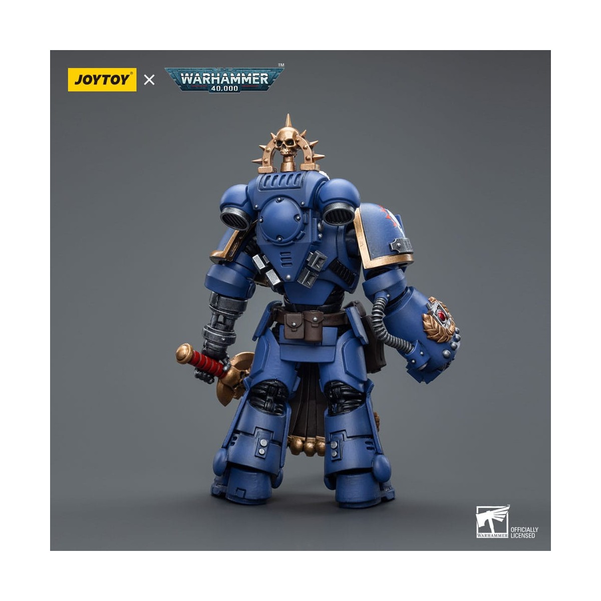 JoyToy Space Marine - Ultramarines - Tenente Ultramarines con pugno di potere 1/18 - Warhammer 40K