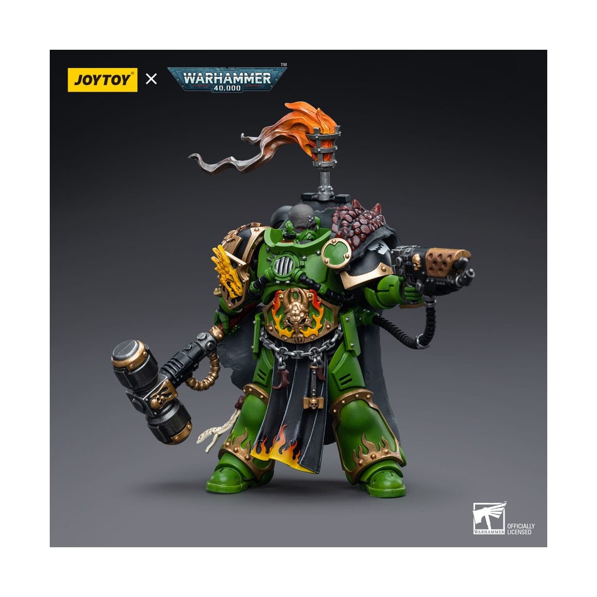 JoyToy Space Marine - Salamandre - Capitano Adrax Agatone 1/18 - Warhammer 40K