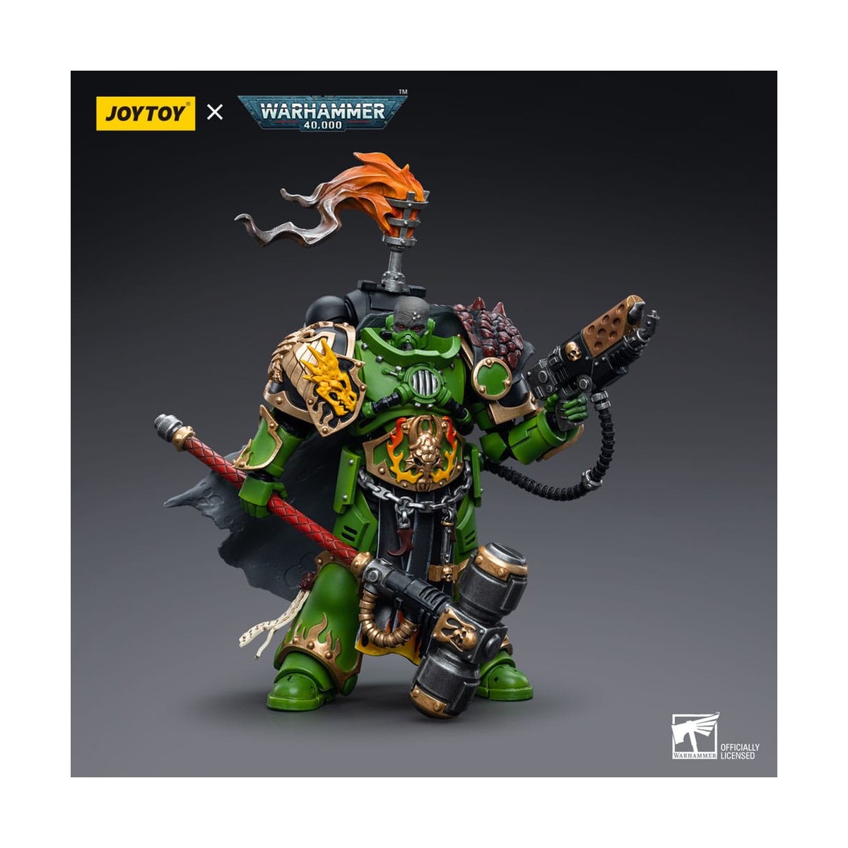 JoyToy Space Marine - Salamandre - Capitano Adrax Agatone 1/18 - Warhammer 40K